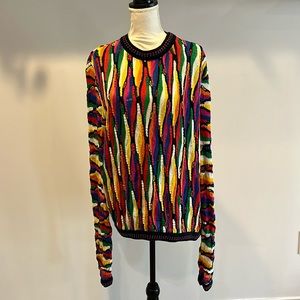 Multicolor unisex vintage Cotton Sweater